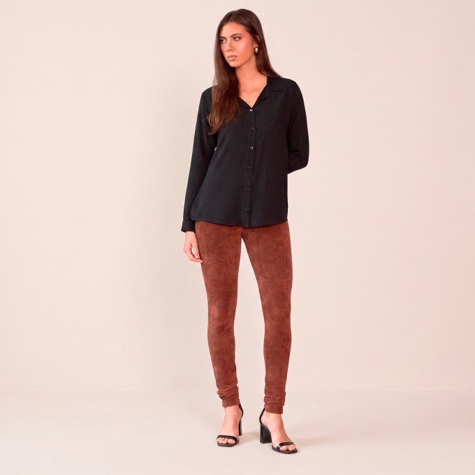 Calça de Veludo Elegante
