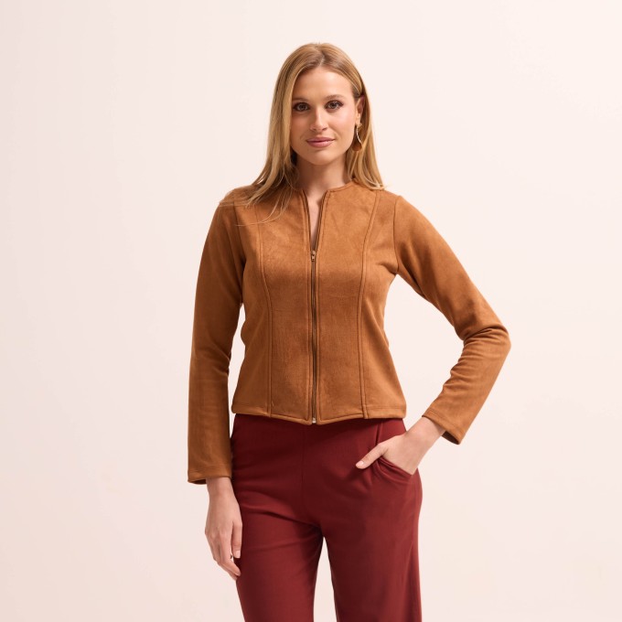Casaco Feminino de Suede